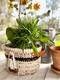 Toasted Almond Crochet Basket