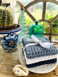 Nautical Blue Crochet Dishcloths