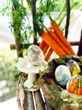 Decoupage Eggs in Wool Basket