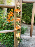 Dried Orange Slice Garland and Lemon Bay Leaves