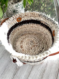 Toasted Almond Crochet Basket