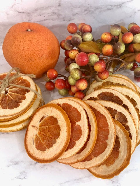 Dried Baked Grapefruit Slices