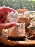 Owl Travel Soaps Shea Butter Set of Two Small Gift Box with Globe Charm
