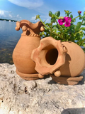 Red Clay Pot and Saucer