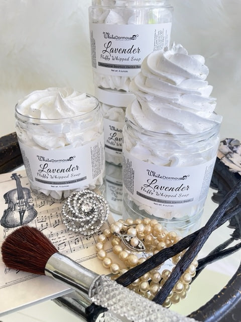Lavender and Vanilla Bean Fluffy Whipped Soap